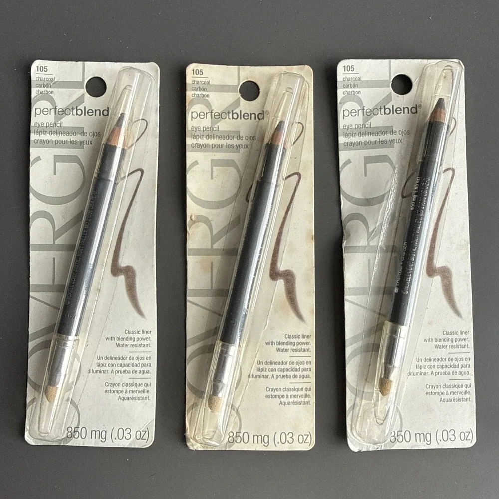 Lot x 3 Covergirl Perfect Blend Eye Pencils 105 Charcoal
